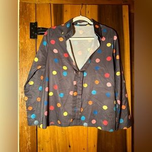 Women’s polka dot button down